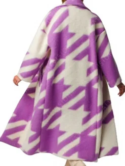 Asal Vision Women Coats | Emily In Paris Purple Coat Season 3 Purple And  White