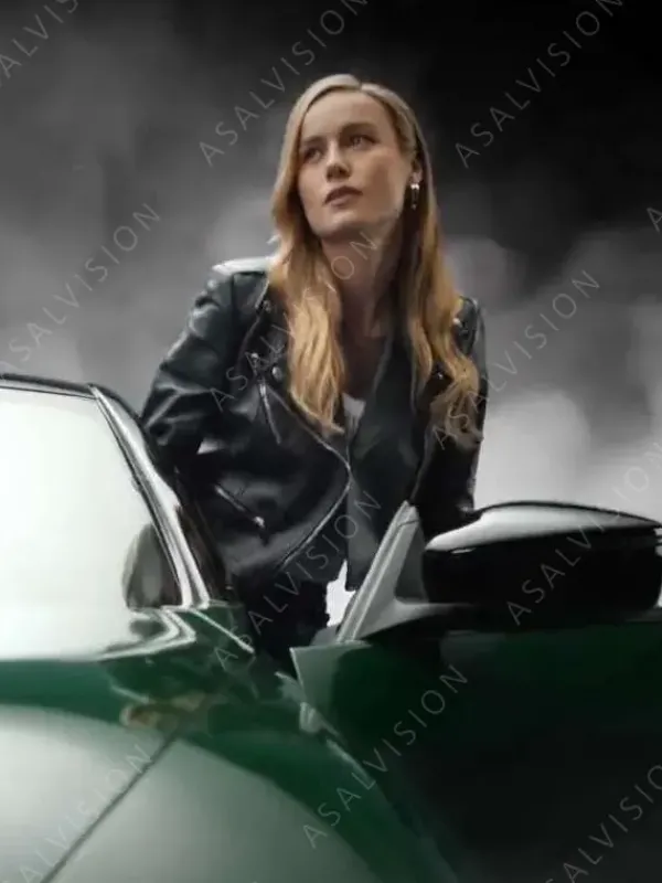 Asal Vision Black Jackets | Biker Jackets | Fast X Brie Larson Leather Jacket Black