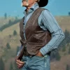 Asal Vision Vests | Lloyd Pierce Yellowstone Leather Vest Brown