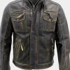 Asal Vision Black Jackets | Biker Jackets | Men Vintage Brando Leather Moto Jacket Black