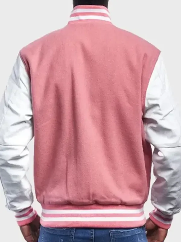 Asal Vision Varsity Jackets | Men’s Varsity Jacket Pink And White