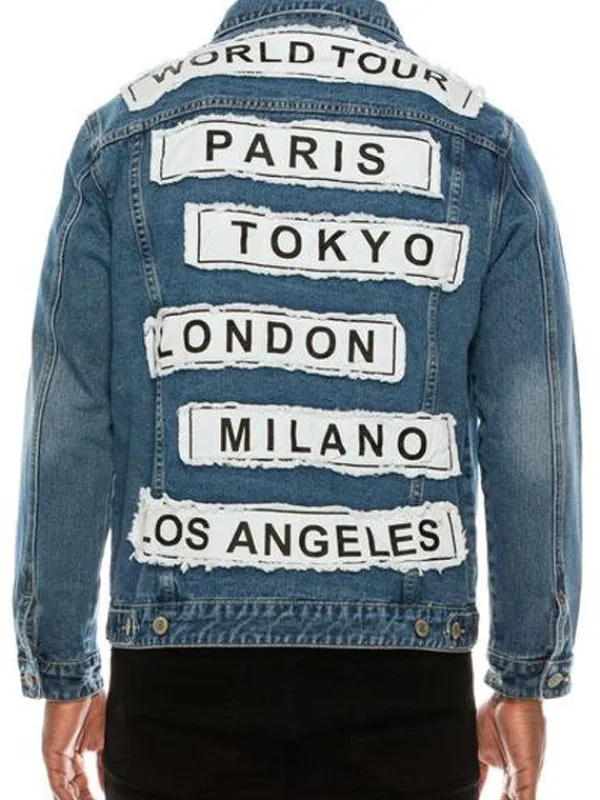 Asal Vision Denim Jackets | Trucker Jean Jacket Blue, Black & White