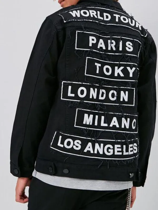 Asal Vision Denim Jackets | Trucker Jean Jacket Blue, Black & White