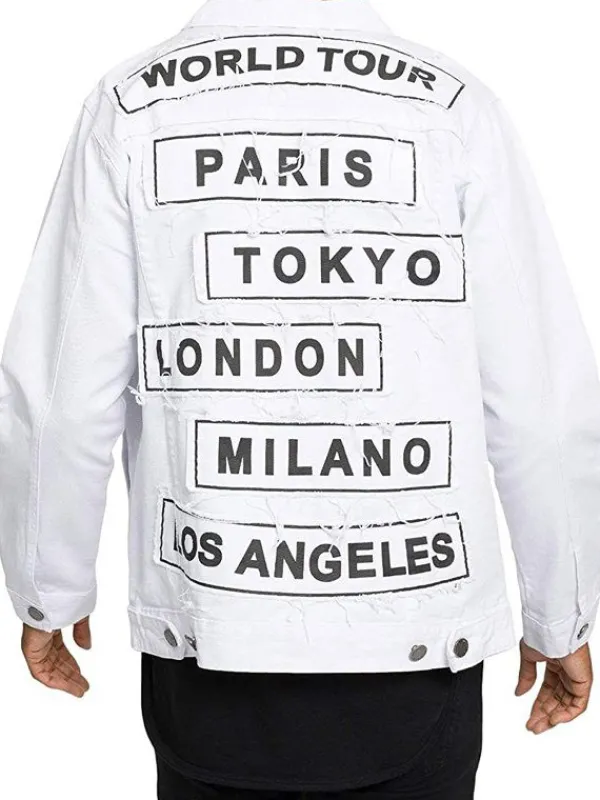 Asal Vision Denim Jackets | Trucker Jean Jacket Blue, Black & White